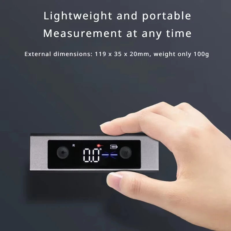 SHSIWI Dual Laser Protractor - Digital Inclinometer with Magnetic Base & Type-C - Image 4