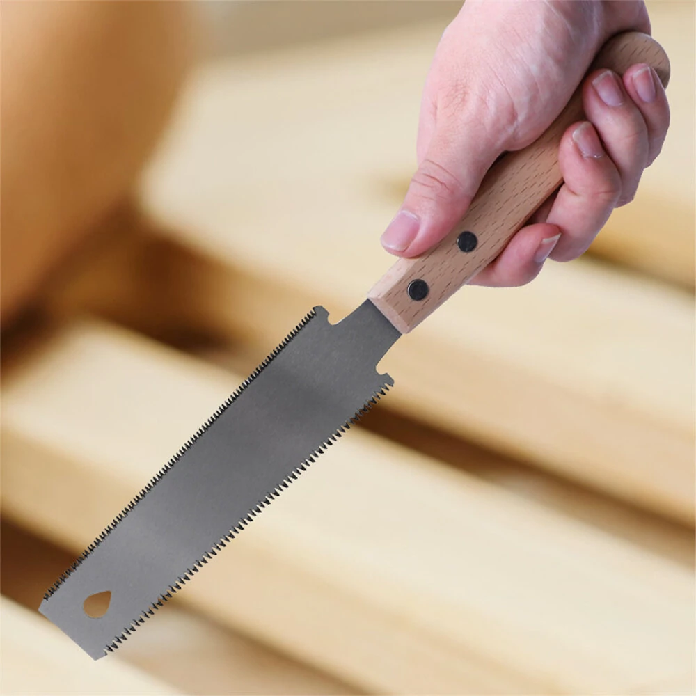 RUITOOL Japanese Pull Saw - SK5 Flexible Blade | 12/17 TPI Double Edge | Flush Cut Beech Handle - Image 5