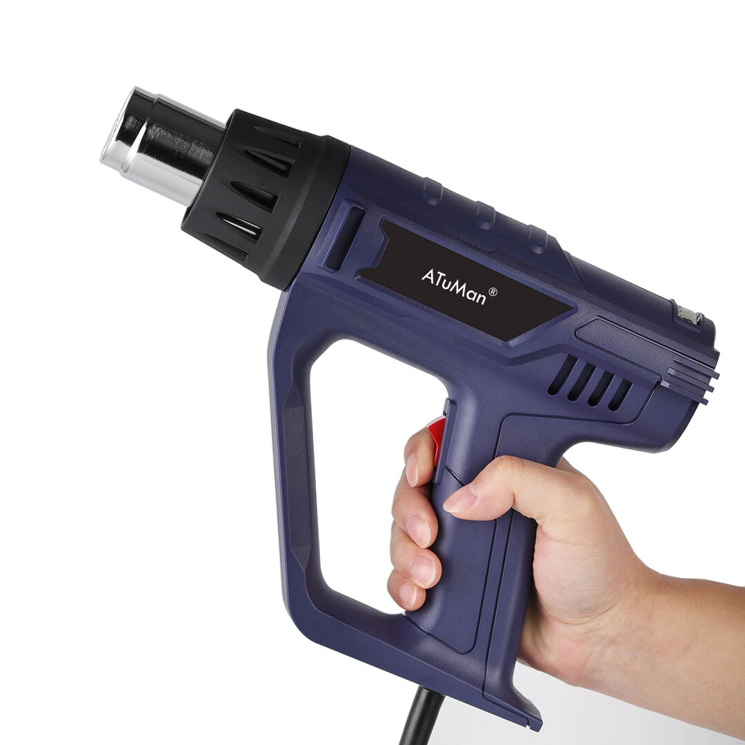 AtuMan HG-1 Hot Air Gun - 2000W, 50-650°C Adjustable | 4 Nozzles for Crafts, Shrinking, Paint Stripping - Image 3