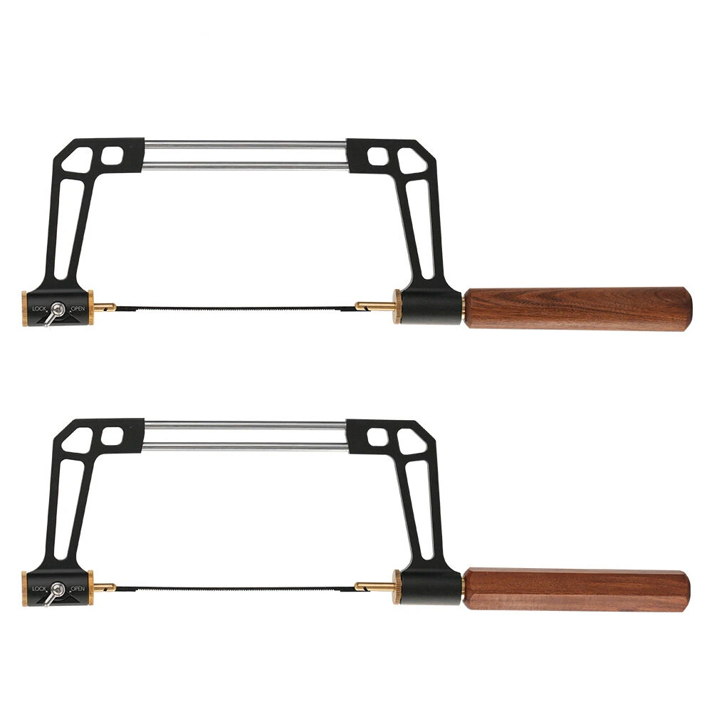 GANWEI Coping Saw - Adjustable U-Type Bow Saw with Rosewood Handle | 15T 18T 24T Steel Blades - Image 3