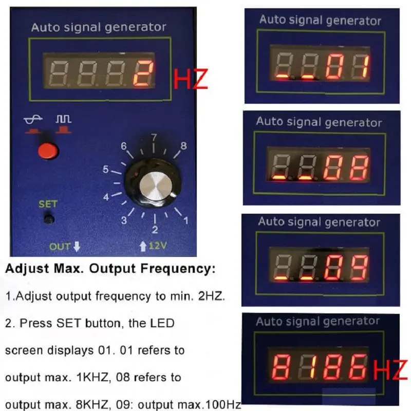 Portable Auto Signal Generator - Hall & Crankshaft Sensor Simulator 2Hz-8KHz - Image 4