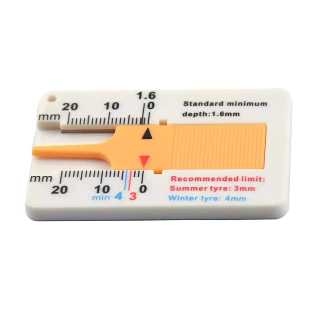 Auto Car Tyre Tread Depth Gauge 0-20mm | Motorcycle Trailer Van Wheel Measure Tool - Image 2