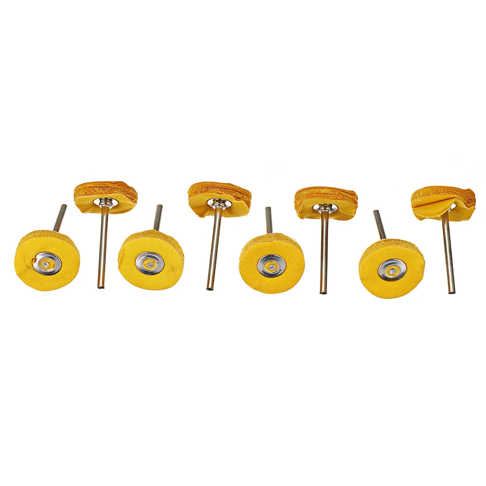 50Pcs 1/8 Inch Shank Wool Polishing Wheel Kit | Abrasive Cashmere Grinding Head - Image 2