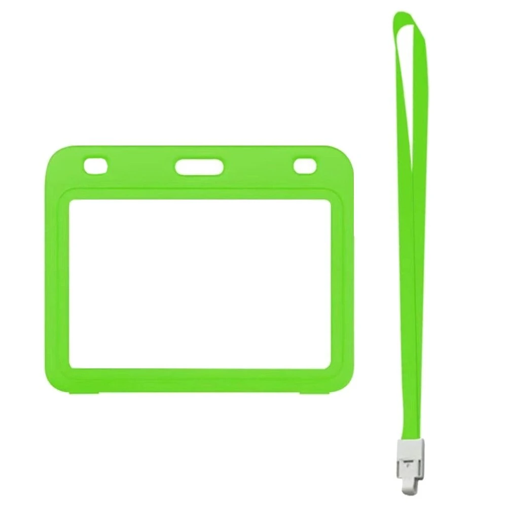 4x3 Inch Vaccination Card Protector with Lanyard | Double Side PP Plastic Holder - Image 3