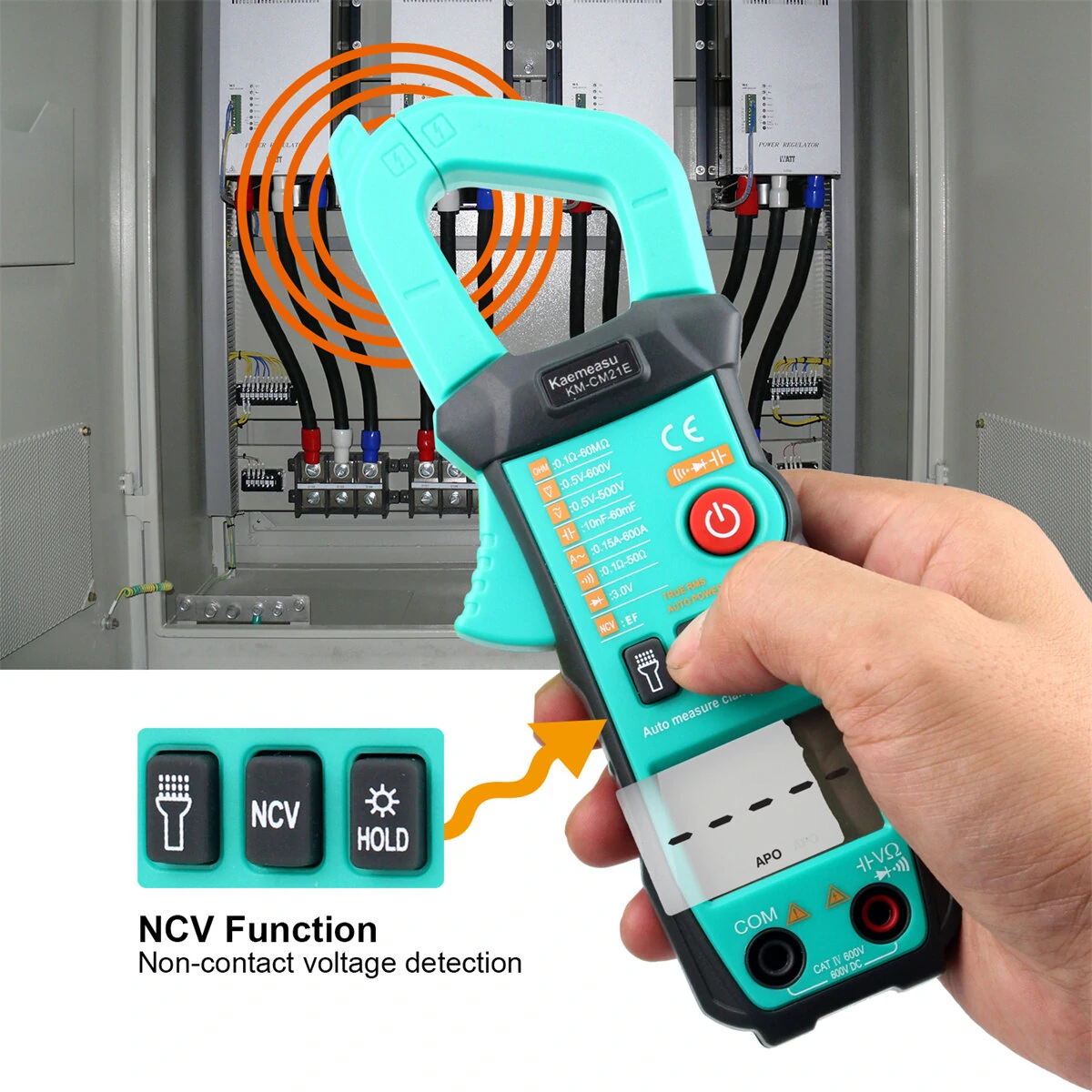 Kaemeasu KM-CM21E Clamp Meter - AC/DC Voltage & Current, Resistance, Capacitance - Image 4