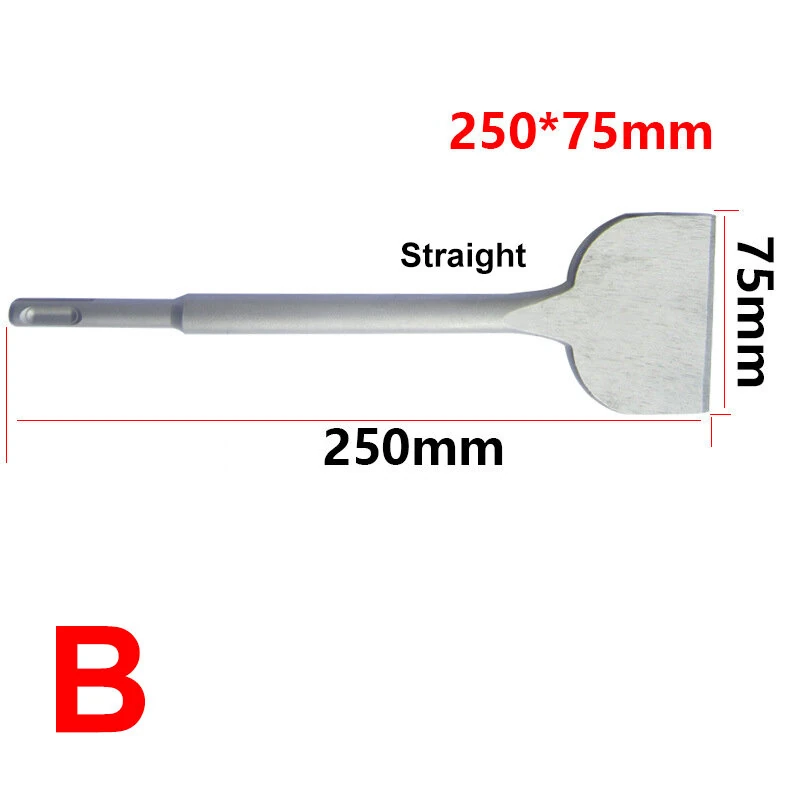 SDS Plus Flat Chisel - Round Shank Hammer Drill Bit for Light Concrete - Image 4