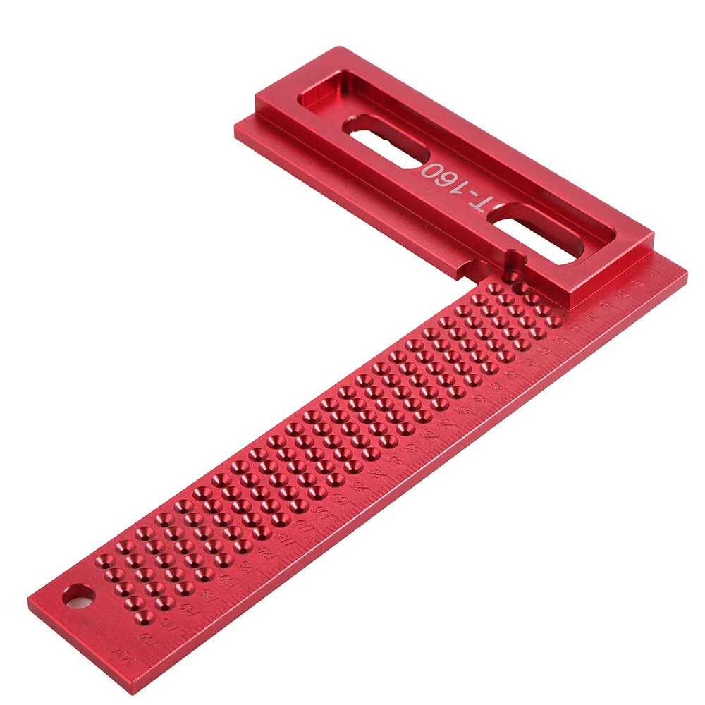 L-Type 160/200mm Aluminum Alloy Woodworking Square - Metric Ruler & Scriber - Image 5