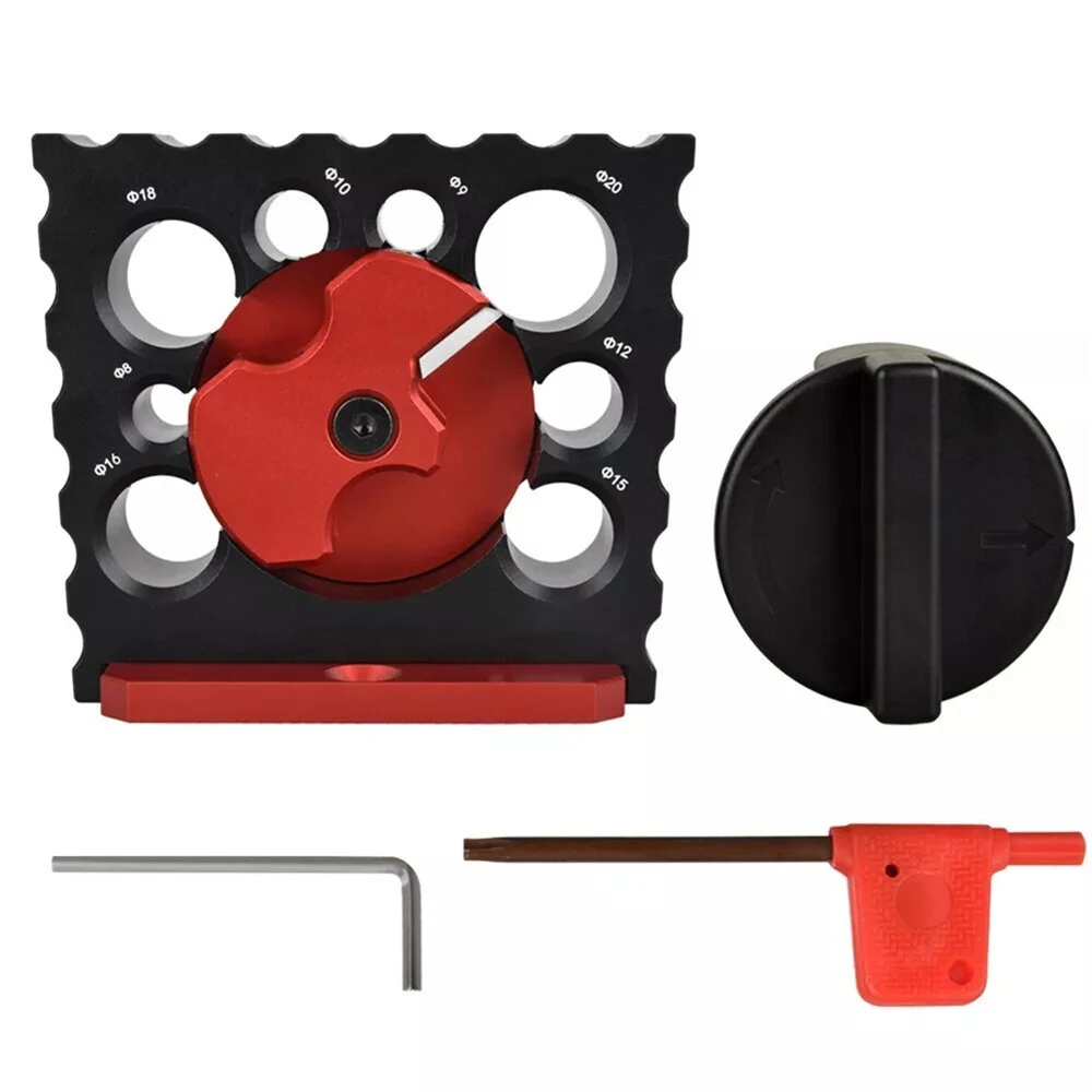Carbide Dowel Maker Jig - 8 Hole High Speed Cutter Plate for Wood Rod Milling - Image 2