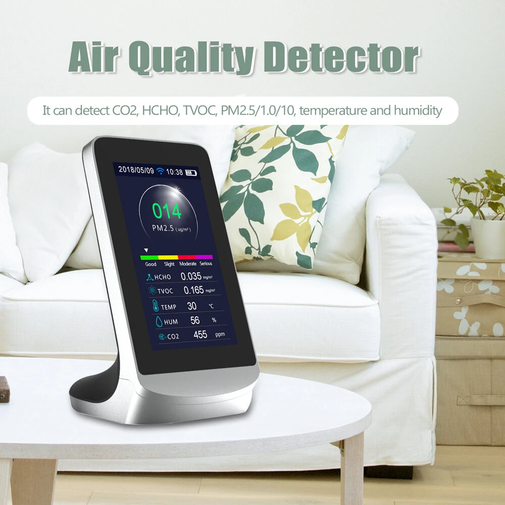 DM72B WiFi Air Quality Monitor - CO2 PM2.5 HCHO TVOC Tester | Tuya Compatible - Image 4