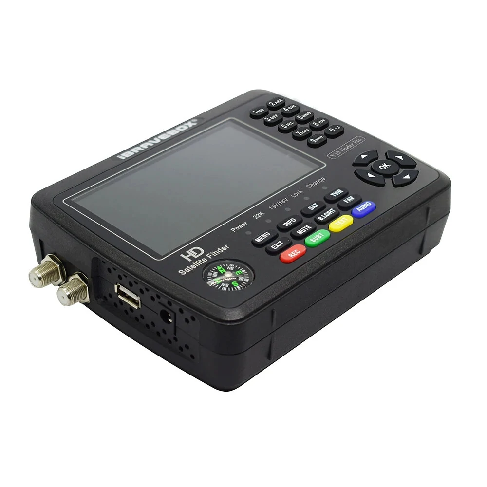 iBRAVEBOX V10 Finder Pro | H.265 DVB-S2/T2 Satellite Finder with LNB Input - Image 3