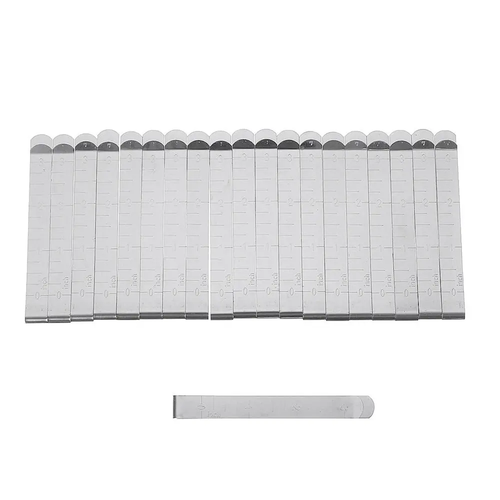 20pcs Stainless Steel Sewing Clips | Hemming & Quilting Supplies with Ruler - Image 2