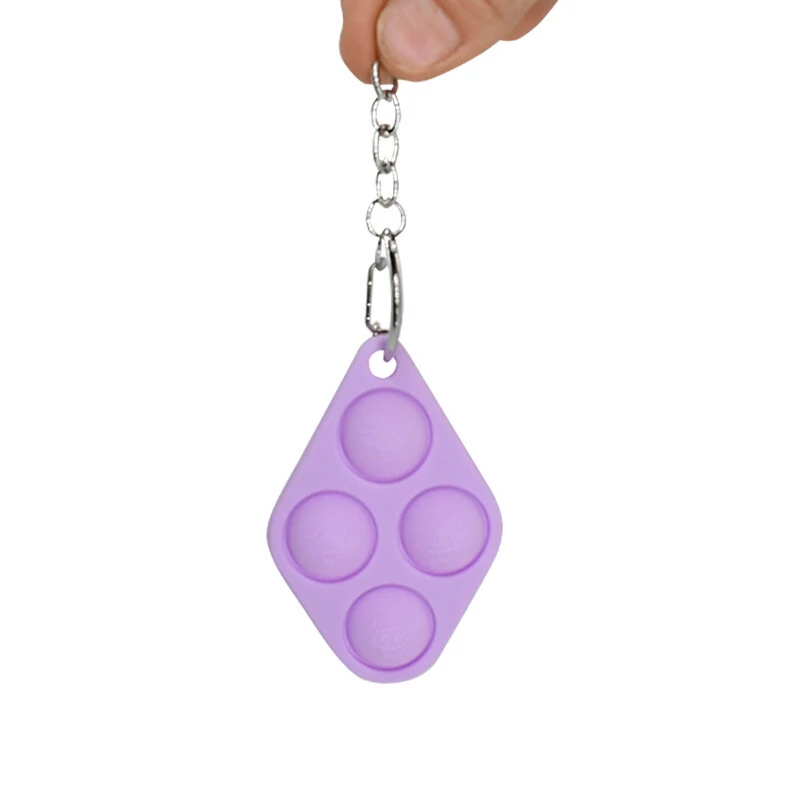 Mini Sensory Fidget Keychain - Push Pop Bubble for Stress Relief & Anxiety - Image 2
