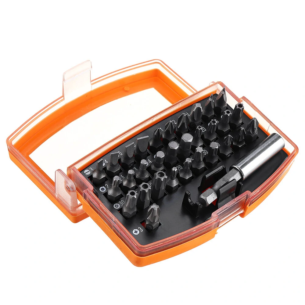 Hilda 32pc Screwdriver Bit Set - Torx, Hex & Star Bits with Holder Rod - Image 3