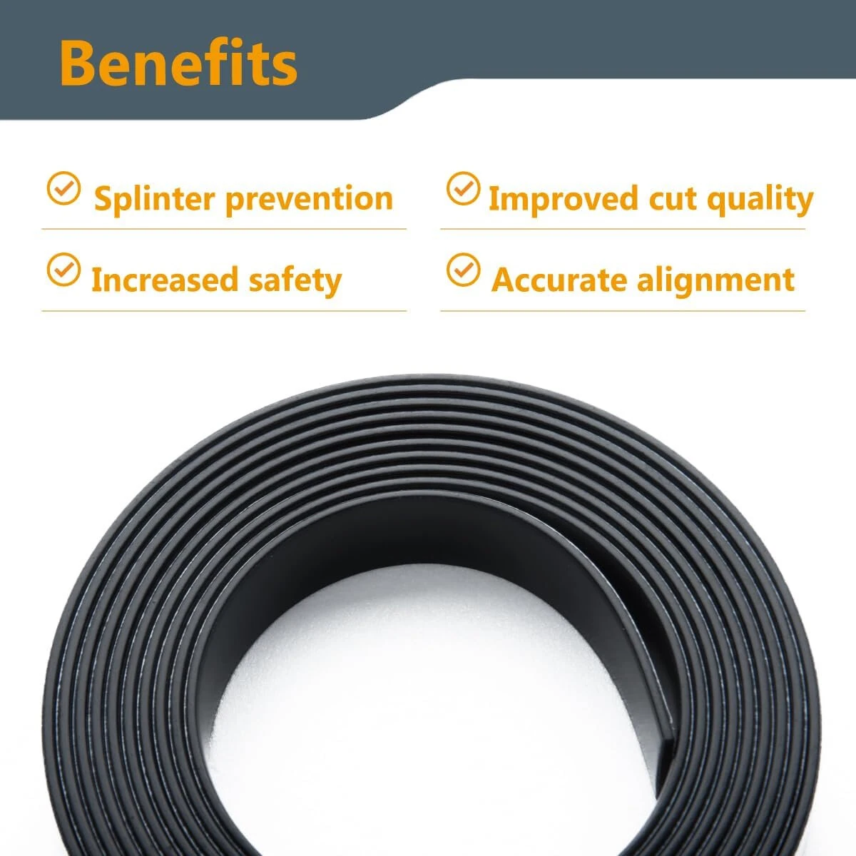Splinter Guard Strip for Track Saw Rail - 3m Self-Adhesive Rubber - Makita Milwaukee - Image 5