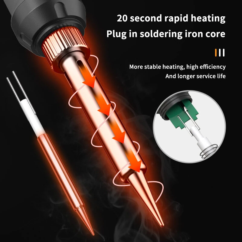 Rayenr Digital Soldering Iron Kit 60W | 15-in-1 Temperature Control & Rapid Heating - Image 5