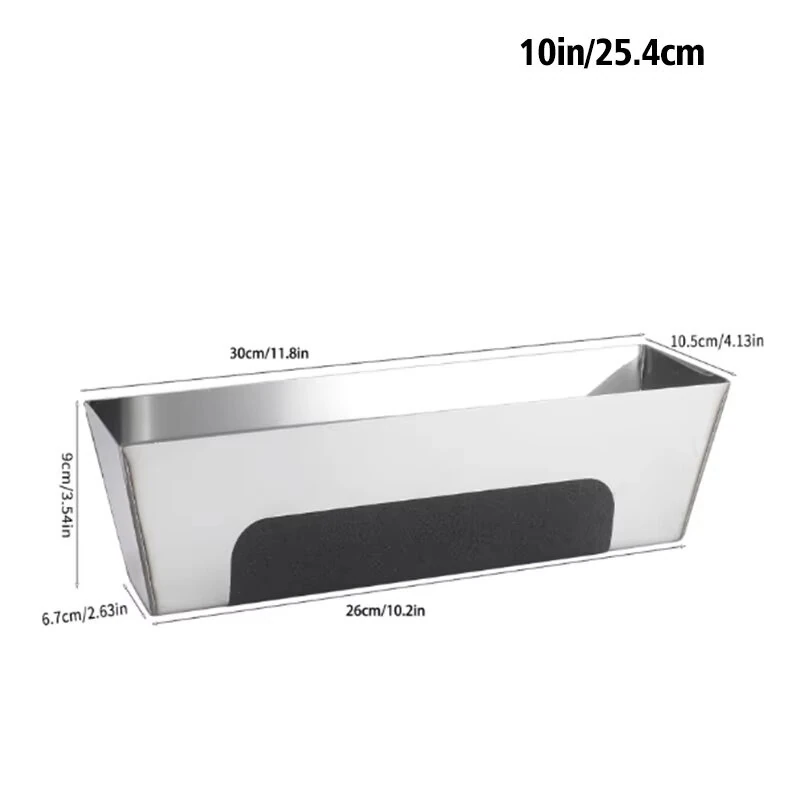 Stainless Steel Drywall Mud Pan - 10 Inch Non-Slip Grip & Leakproof - Image 4