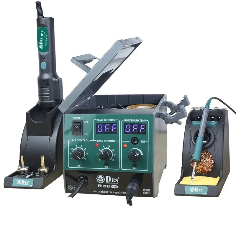 H92B 1600W 2-in-1 Soldering Station | High Frequency Thermostat & Hot Air Gun - Image 2