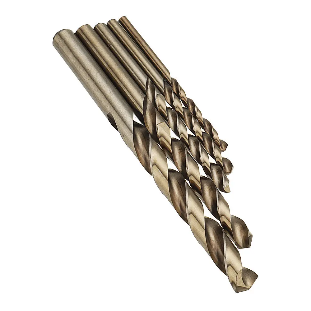 Drillpro 5pcs HSS M35 Cobalt Drill Bit Set 4-10mm | For Metal & Stainless Steel - Image 4