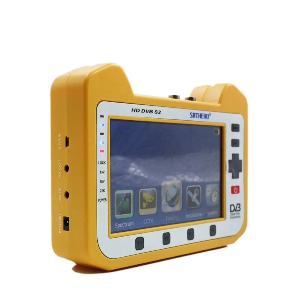 Sathero SH-900HD 7 Inch DVB-S2 HD Satellite Finder - 1080P AHD CCTV Tester - Image 3