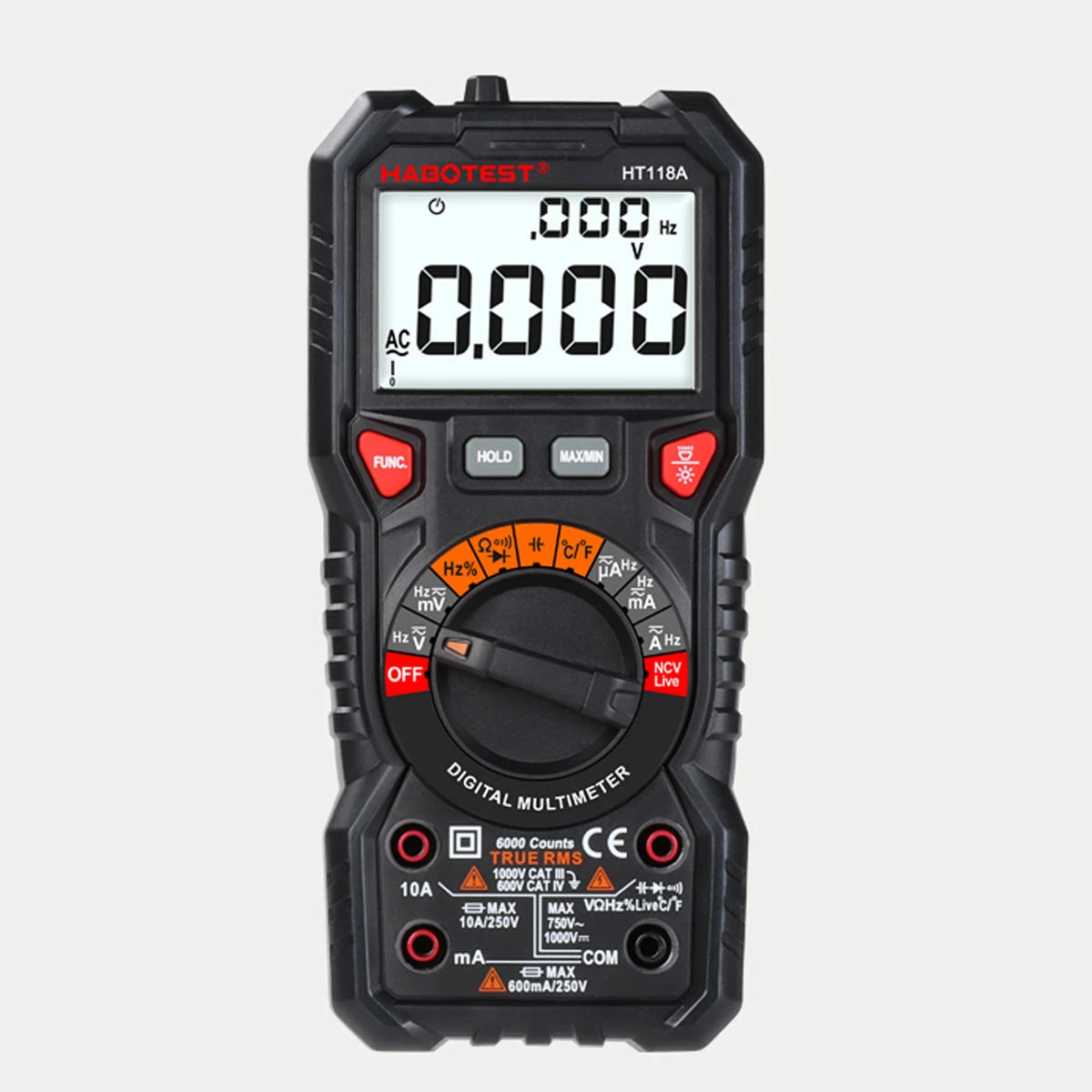 HABOTEST NCV Digital Multimeter - LCD Backlight AC/DC Voltage Tester - Image 4