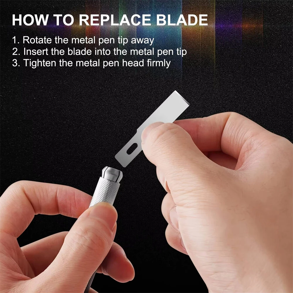 16PCS Craft Knife Set - SK5 High Carbon Steel Precision Blades | Carving & Cutting Tools - Image 5