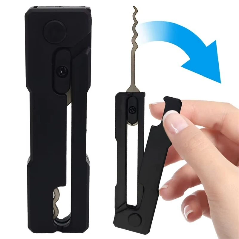 Reliable Locksmith Multi-Tool Kit - Compact Stainless Steel - Quick Access Automotive Keys - Image 2