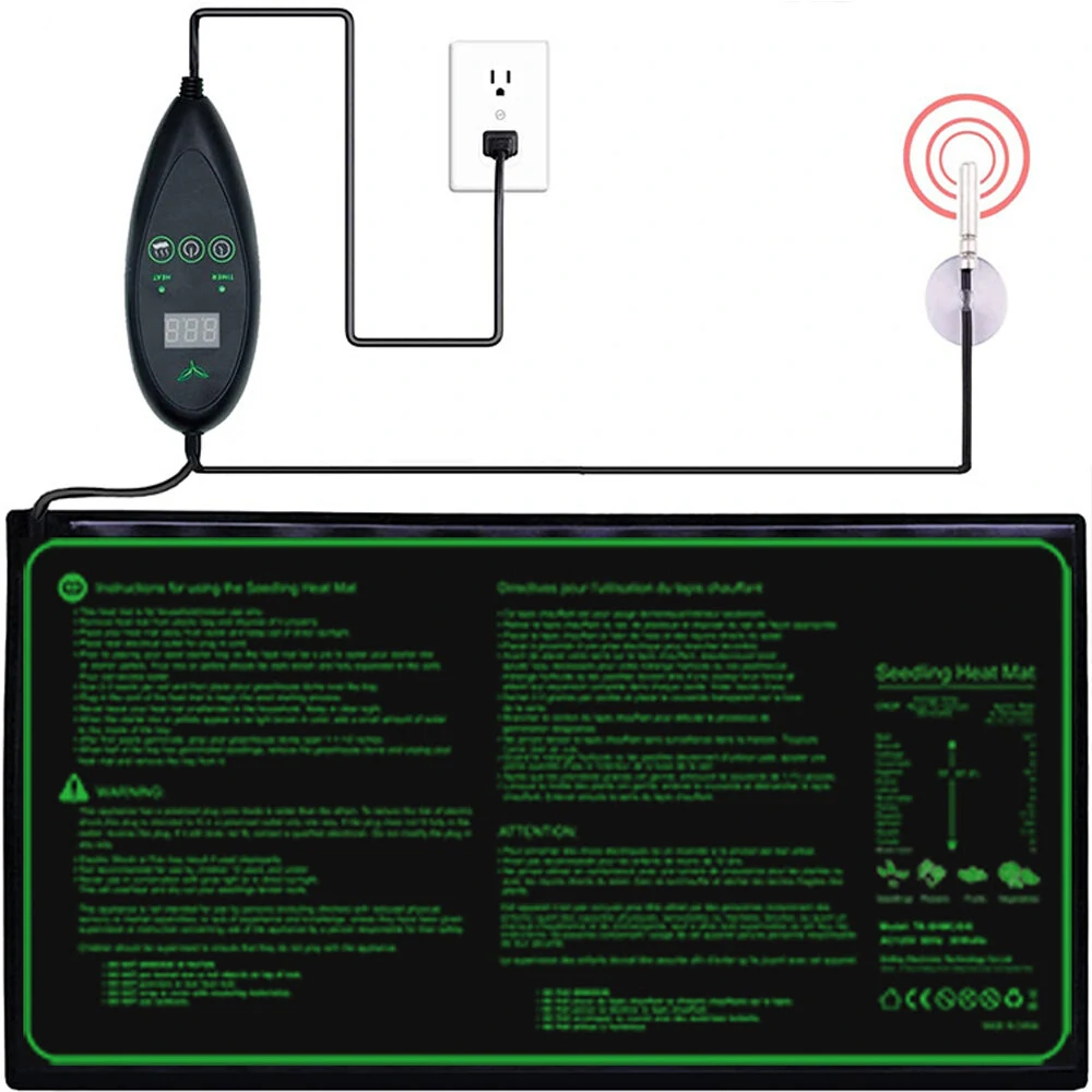 VIVOSUN Seedling Heat Mat - 6-Stage Adjustable Temperature Controller for Plant Germination - Image 5
