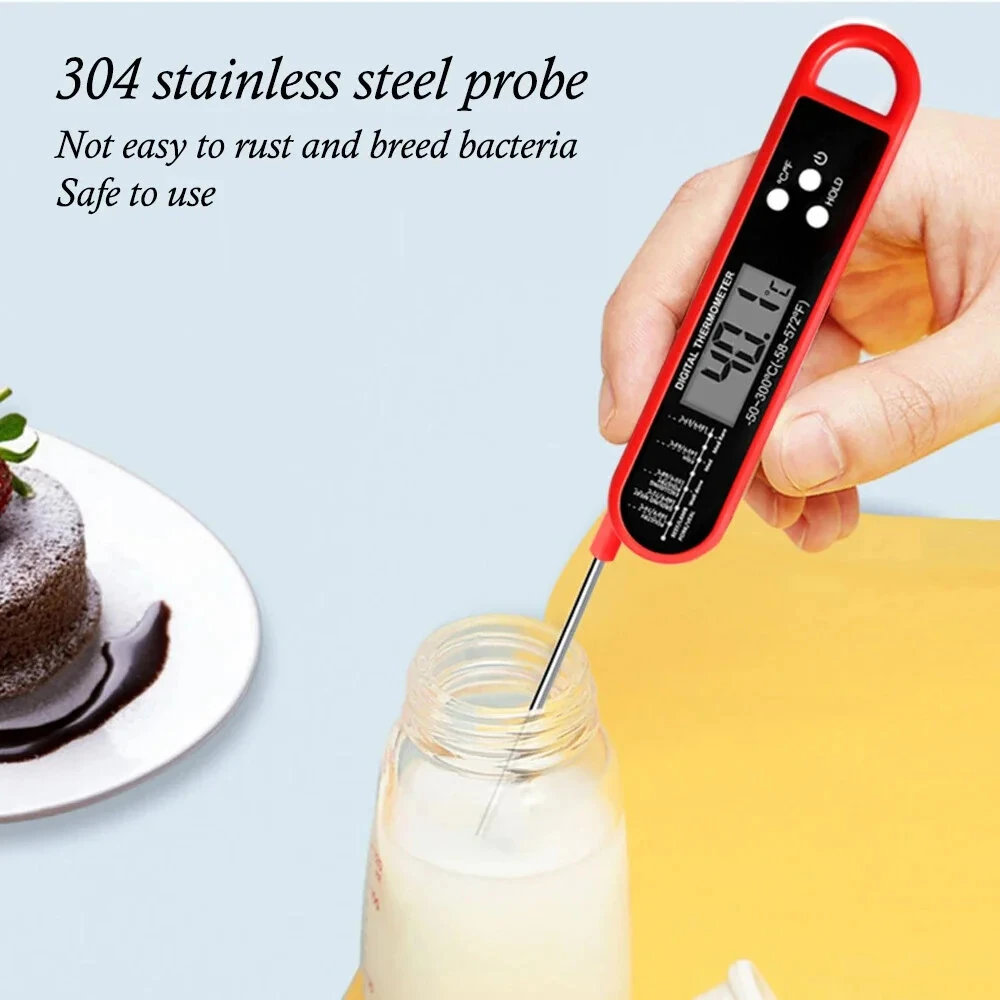 Digital Meat Thermometer - Foldable Probe, Fast Reading -50 to 300°F for BBQ Cooking - Image 3