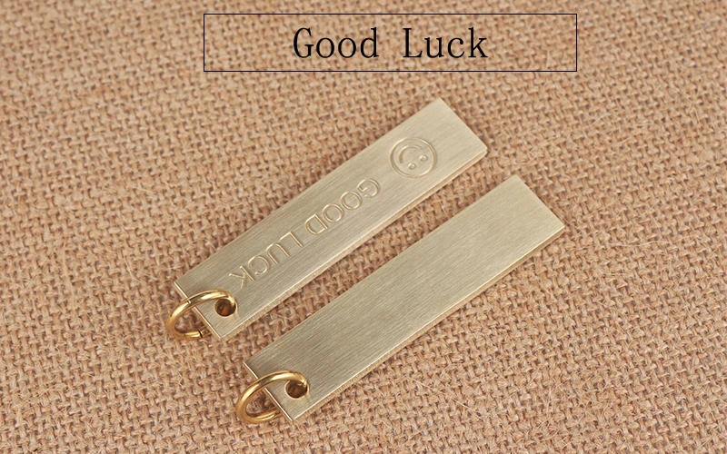 Copper Good Luck Ruler Keychain | 60mm EDC Key Ring & Measuring Tool - Image 5