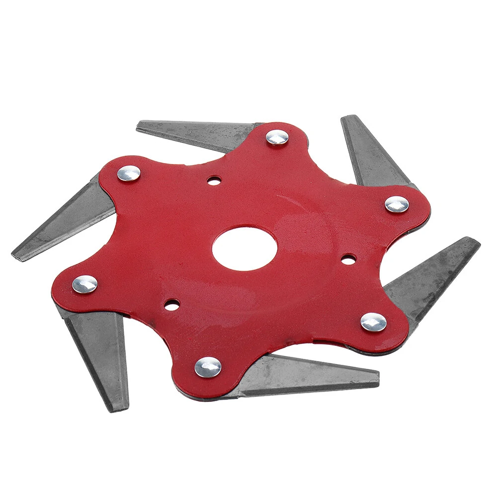 Upgrade Trimmer Head - 6 Teeth 65Mn Blade with Nut for Lawnmower - Image 3