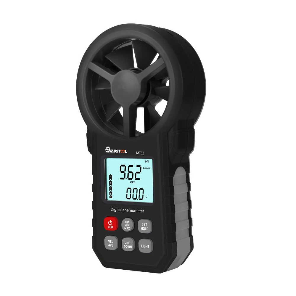 MUSTOOL MT62 Digital Anemometer | Wind Speed, Temperature & Air Volume Meter - Image 2