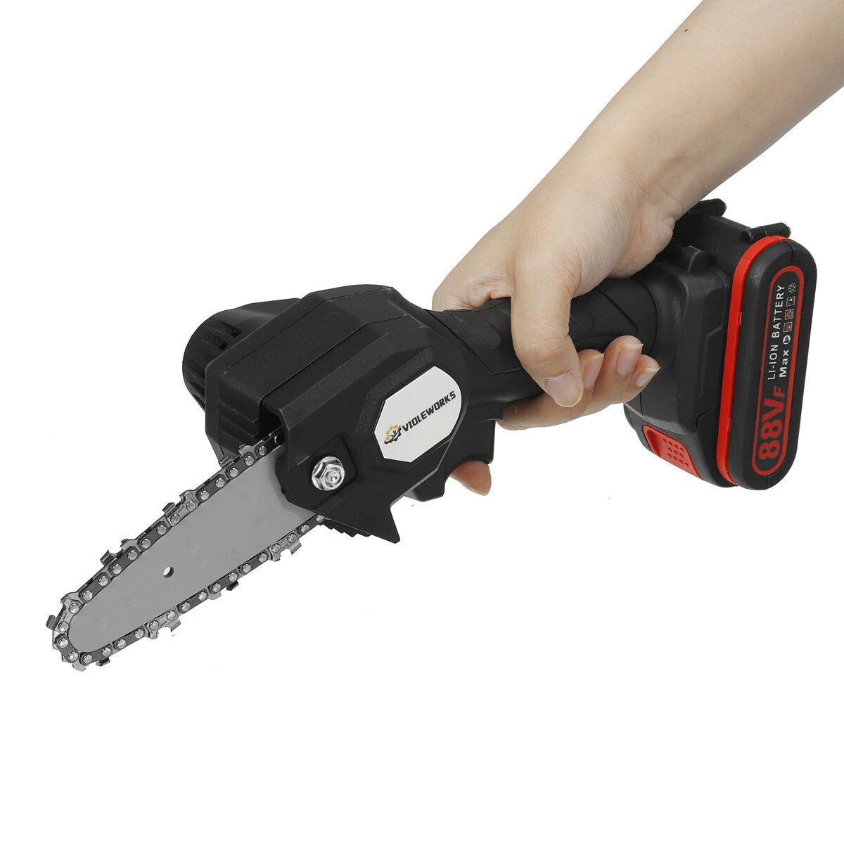 88VF Cordless Electric Chain Saw & Pruning Shears - 2-in-1 Tool with 2 Batteries - Image 3