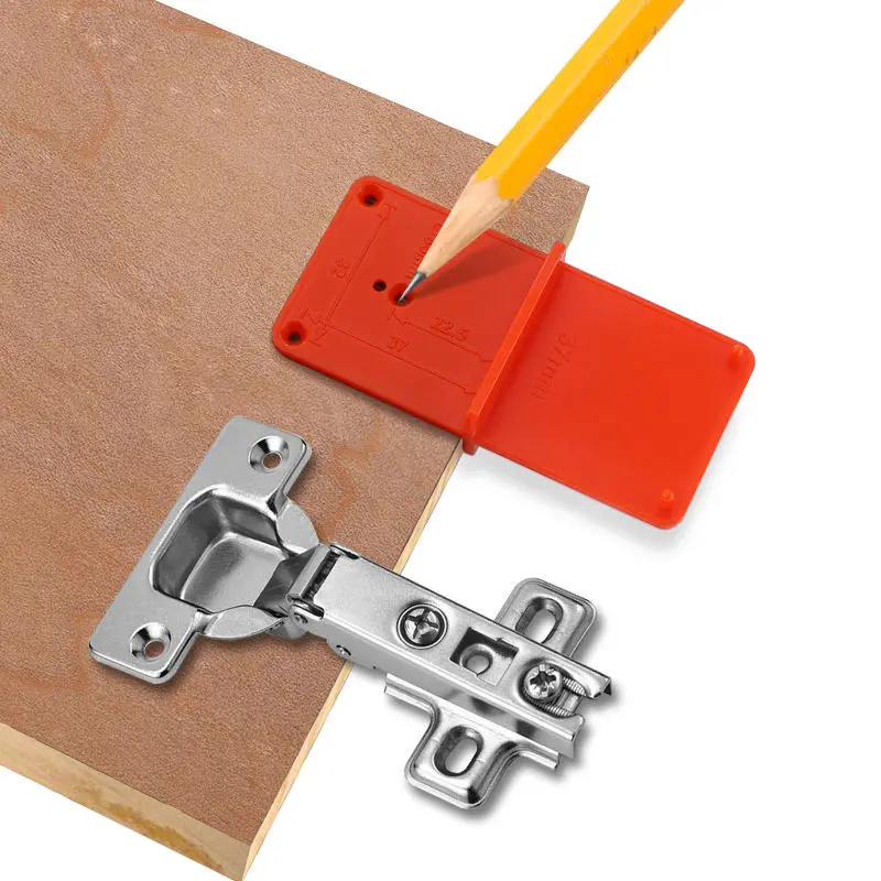 35mm 40mm Hinge Hole Drilling Guide Template | Door Cabinet Locator Tool for Woodworking - Image 4