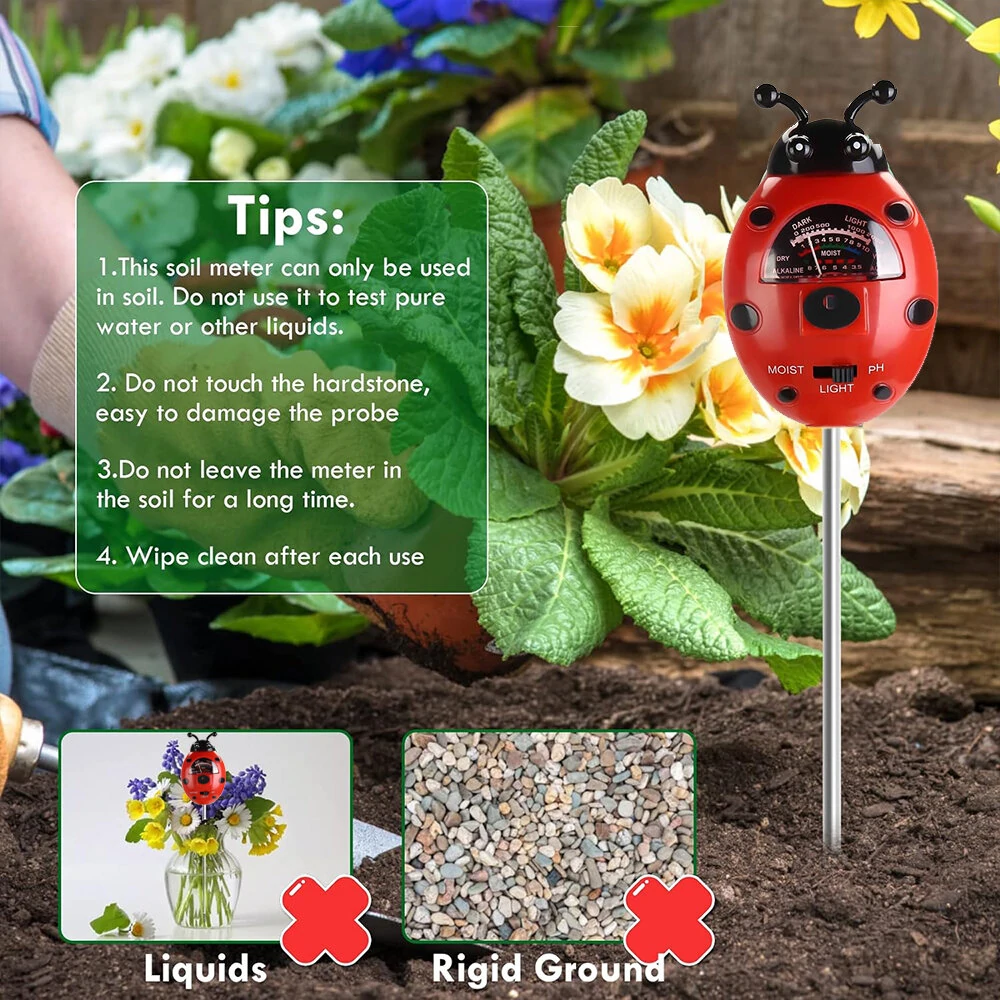3-in-1 Soil Test Kit - Moisture, Light & pH Meter | Accurate Double-Needle Tech - Image 3