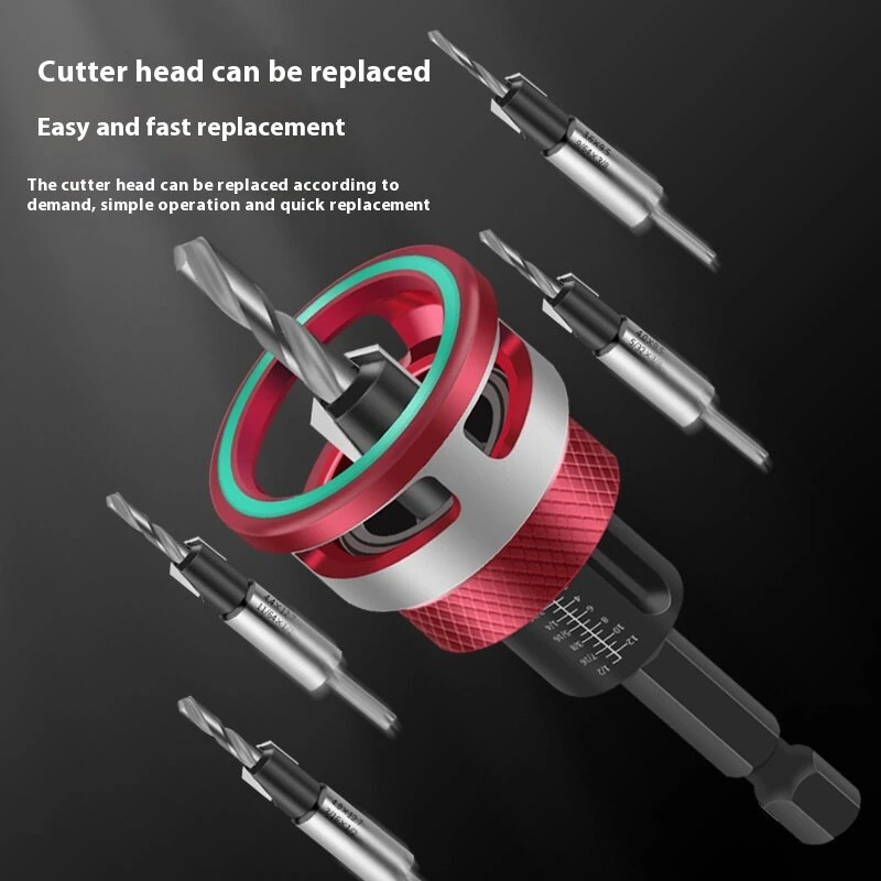 3PCS Countersink Drill Bit Set with Depth Stop | 6542 Steel for Woodworking - Image 5