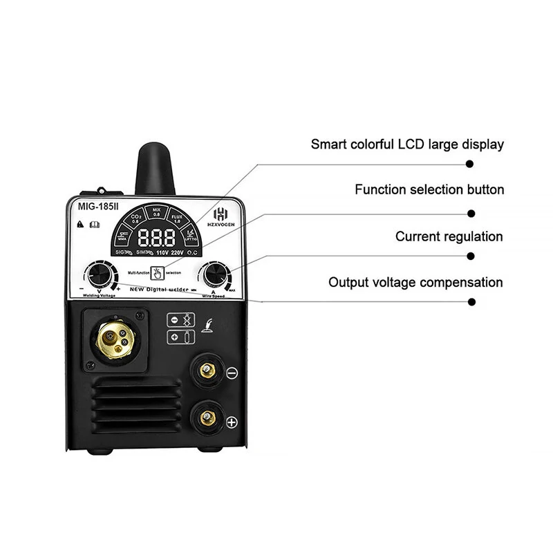 MIG185-II 3-in-1 MIG TIG ARC Welding Machine | Gas/Gasless | Household Tools - Image 3