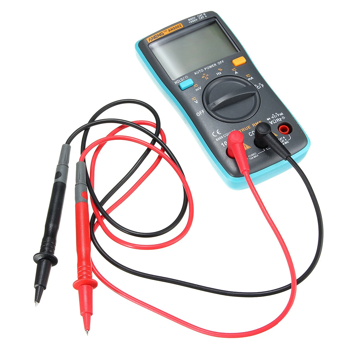 ANENG AN8002 True RMS Multimeter - 6000 Counts | AC/DC Voltage, Current, Temp - Image 2
