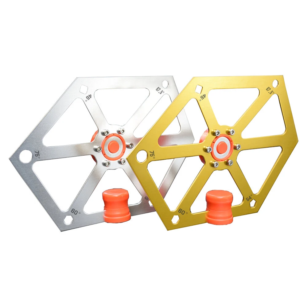Aluminum Alloy Hexagon Ruler | Multi-Angle Measuring Tool & Saw Protractor - Image 3