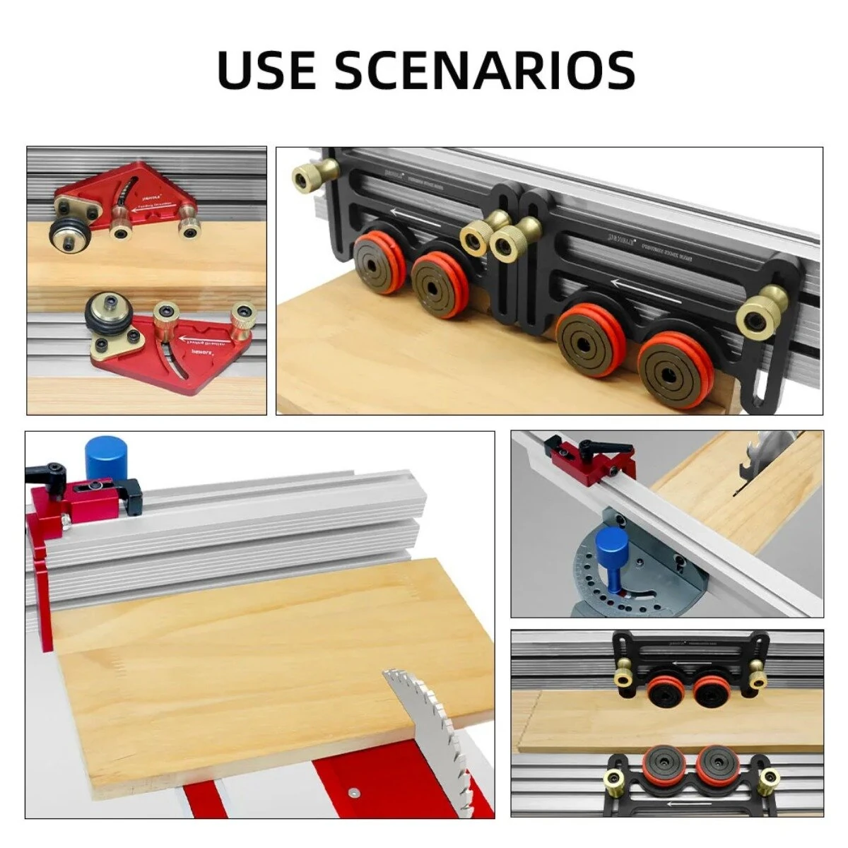 Woodworking T-Track Profile Fence | Sliding Bracket & Miter Gauge Connector for Router Table - Image 3