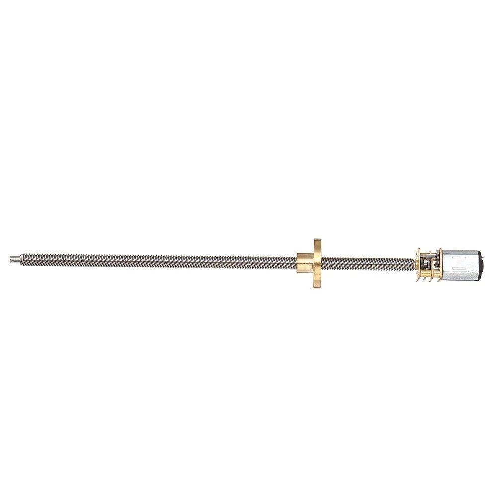 N20 Gear Motor - 6V DC, 30/60/100/150 RPM with T5x150mm Quick Thread Shaft - Image 2