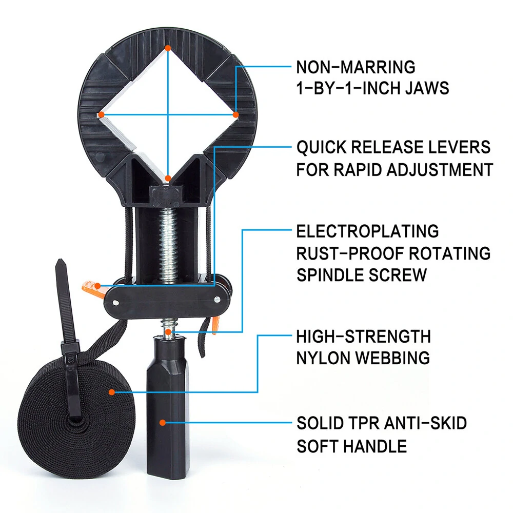 Multifunction Belt Clamp Strap - Quick Adjustable Photo Frame & Woodworking Clamp - Image 2
