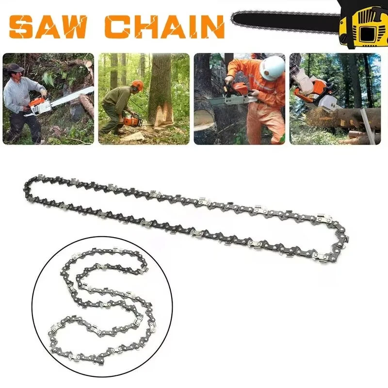 Metal Chainsaw Chain Replacement - 4-16 Inch Guide Bar Fit - High Wear Resistance Sharp Blade - Image 2