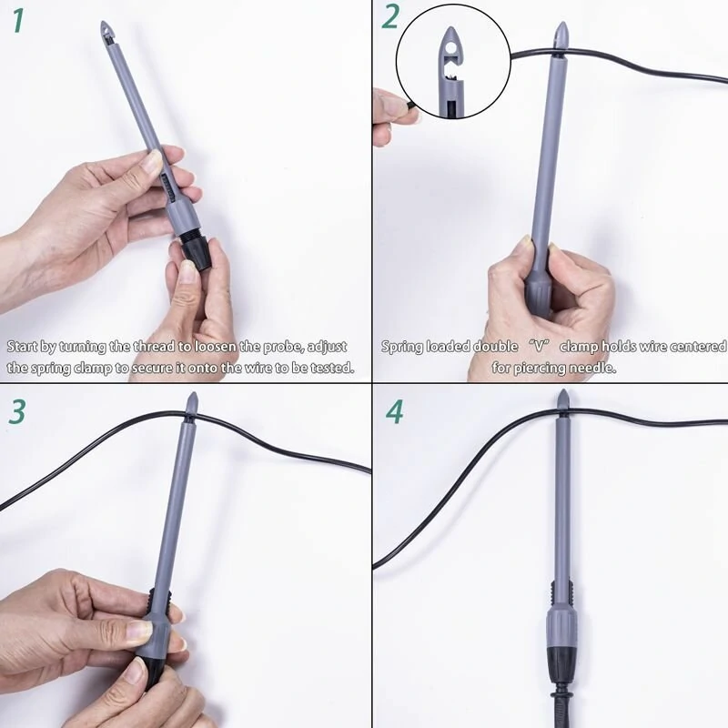 Universal Multimeter Piercing Probe - 4mm Banana Plug for Auto Repair | 2mm/4mm Sizes - Image 3