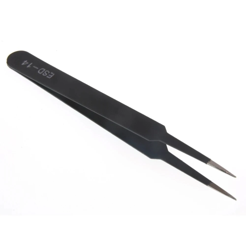 ESD Safe Stainless Steel Tweezer | 10-15mm Curved & Straight Tips | Industrial Repair Tool - Image 4