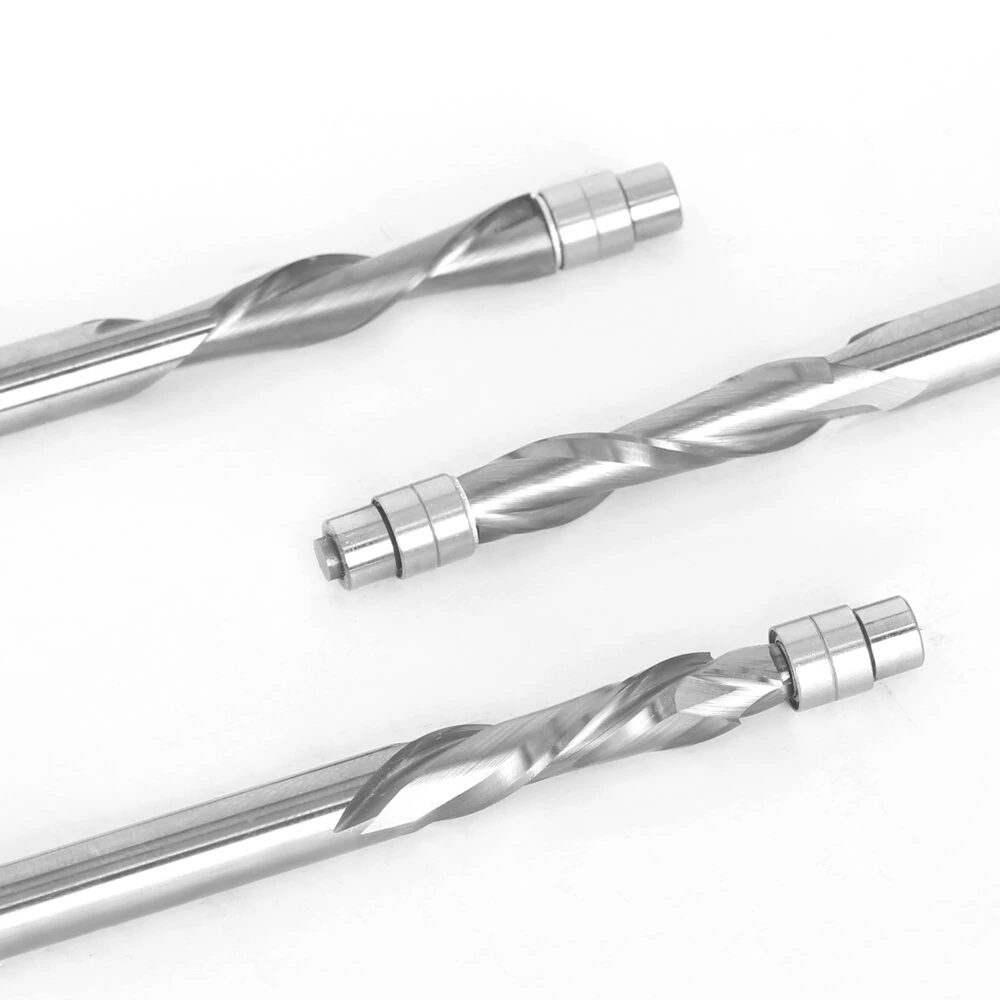 LAVIE 1/4 Inch Shank Carbide Flush Trim Router Bit | Top Bearing Two Flute - Image 2