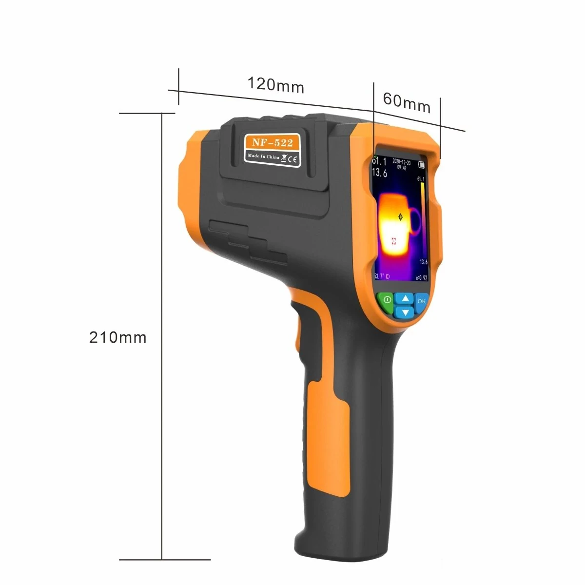 NOYAFA NF-522 Thermal Imaging Camera | 200x150 IR Resolution -40°F to 330°F | LCD Digital Display - Image 4