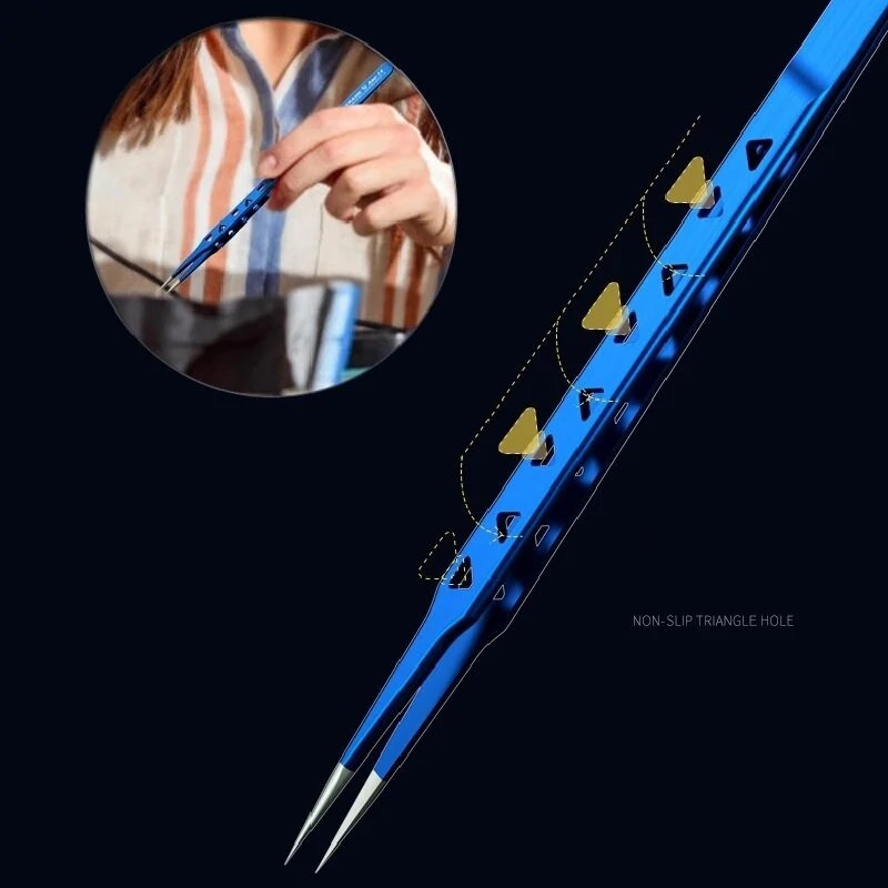 MECHANIC AAC-14 Tweezer | 8-Hole Heat-Dissipating | Lengthened & Thickened for Phone Repair - Image 4