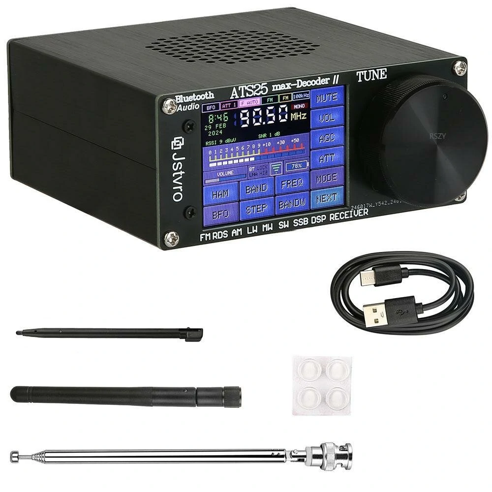 ATS25 Max Decoder | Upgraded Bluetooth Radio with 4000mAh Battery - Advanced Audio Scanning & Morse Code Decoder - Image 4