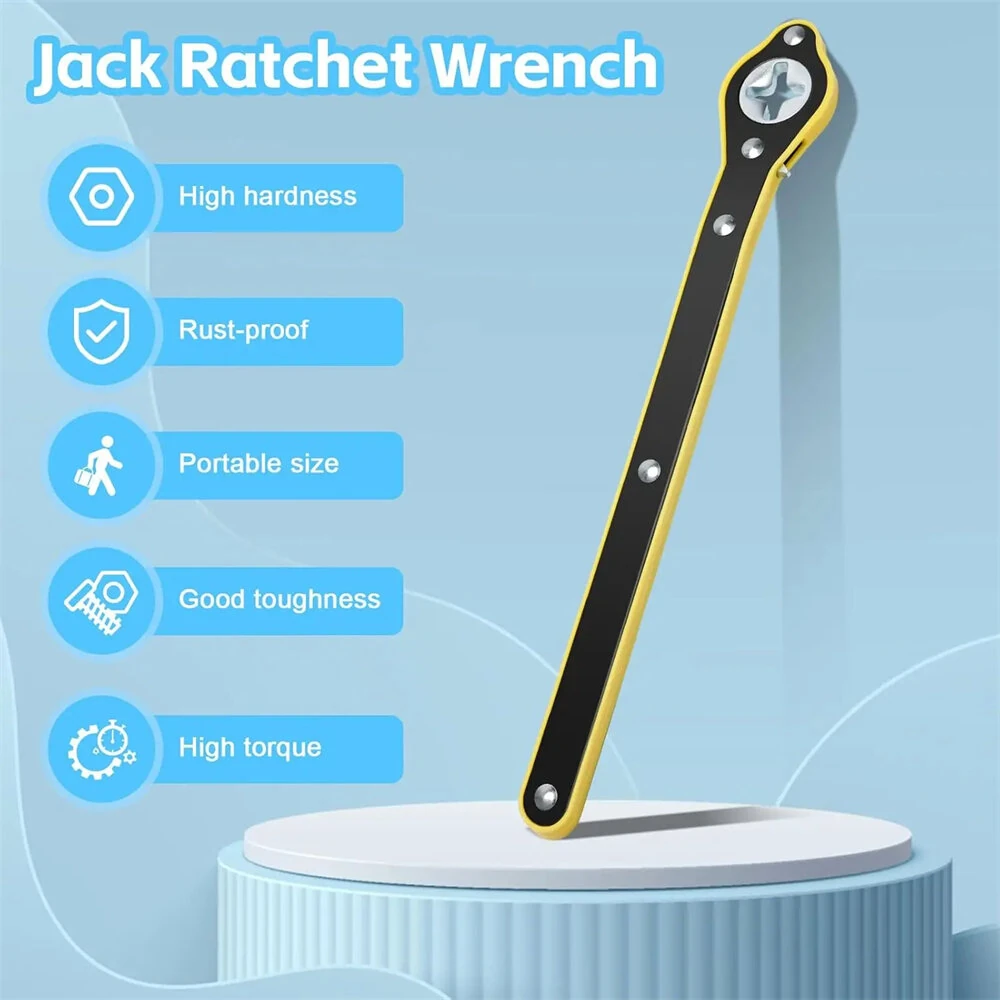 Jack Ratchet Wrench - Dual Interface Design - High Strength Steel - Anti Rust Tool - Image 3