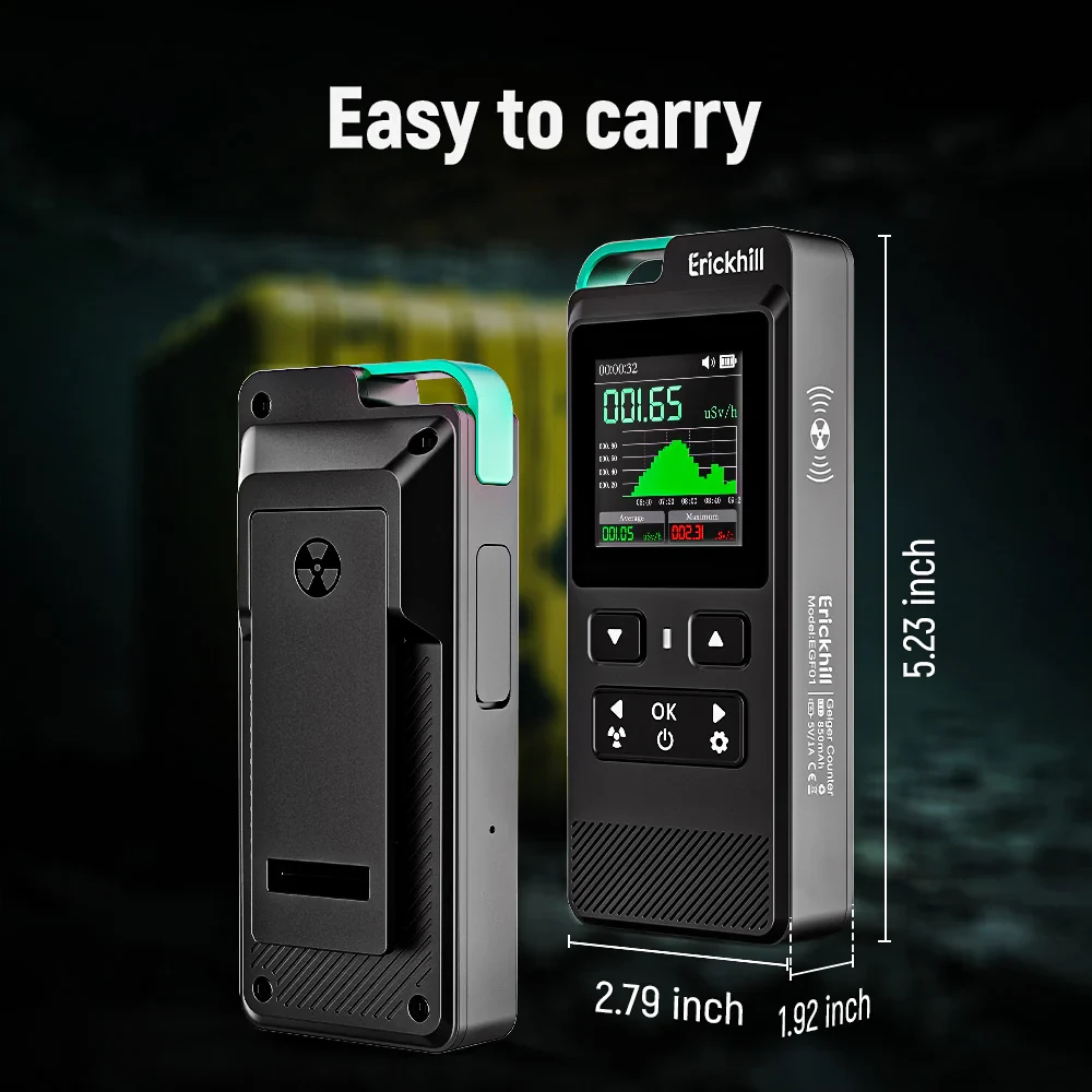 ERICKHILL EGF01 Nuclear Radiation Detector | Geiger Counter for Gamma Beta X-Rays - Image 5